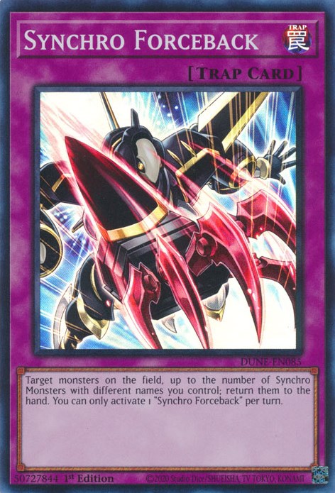 Synchro Forceback [DUNE-EN085] Super Rare | Good Games Morley