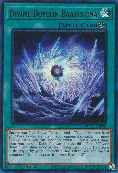 Divine Domain Baatistina [DUNE-EN090] Ultra Rare | Good Games Morley