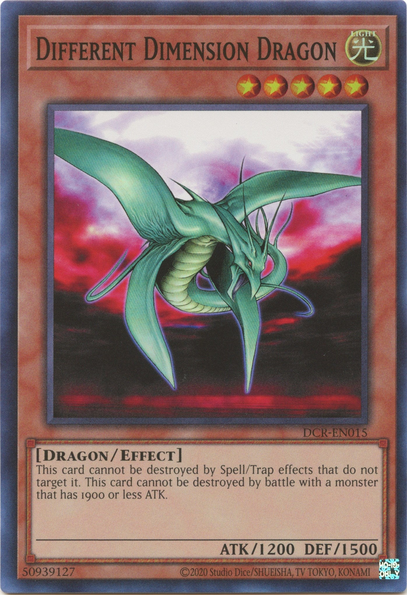 Different Dimension Dragon (25th Anniversary) [DCR-EN015] Super Rare | Good Games Morley
