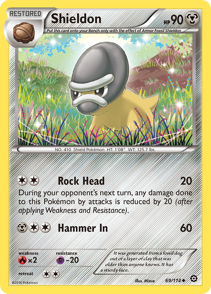 Shieldon (69/114) [XY: Steam Siege] | Good Games Morley