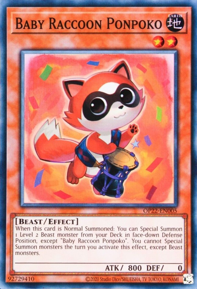 Baby Raccoon Ponpoko [OP22-EN005] Super Rare | Good Games Morley