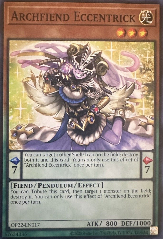 Archfiend Eccentrick [OP22-EN017] Common | Good Games Morley