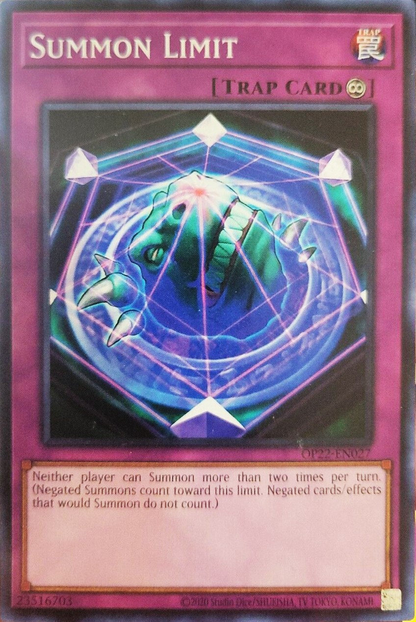 Summon Limit [OP22-EN027] Common | Good Games Morley