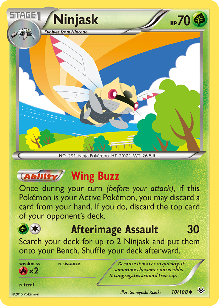 Ninjask (10/108) [XY: Roaring Skies] | Good Games Morley