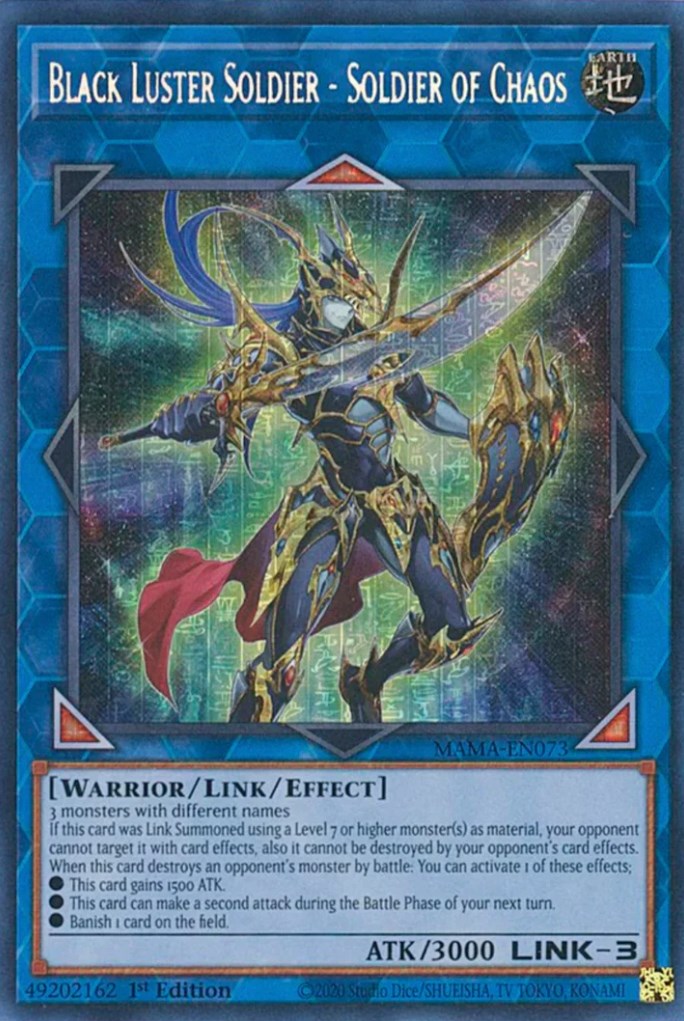 Black Luster Soldier - Soldier of Chaos [MAMA-EN073] Secret Pharaoh's Rare | Good Games Morley