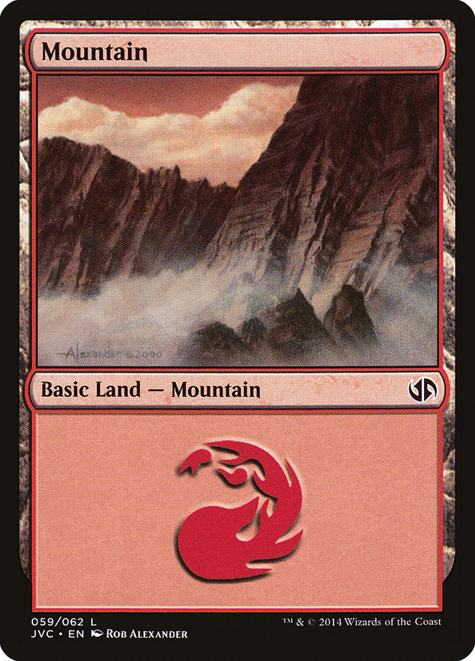 Mountain (59) [Duel Decks Anthology] | Good Games Morley