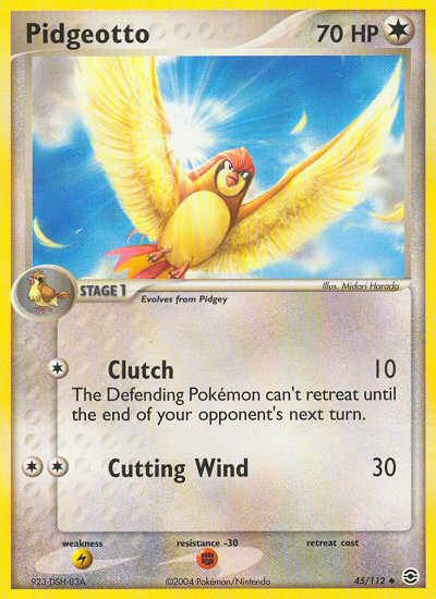 Pidgeotto (45/112) [EX: FireRed & LeafGreen] | Good Games Morley