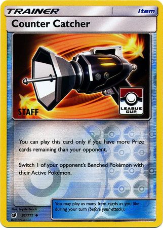 Counter Catcher (91/111) (League Promo Staff) [Sun & Moon: Crimson Invasion] | Good Games Morley