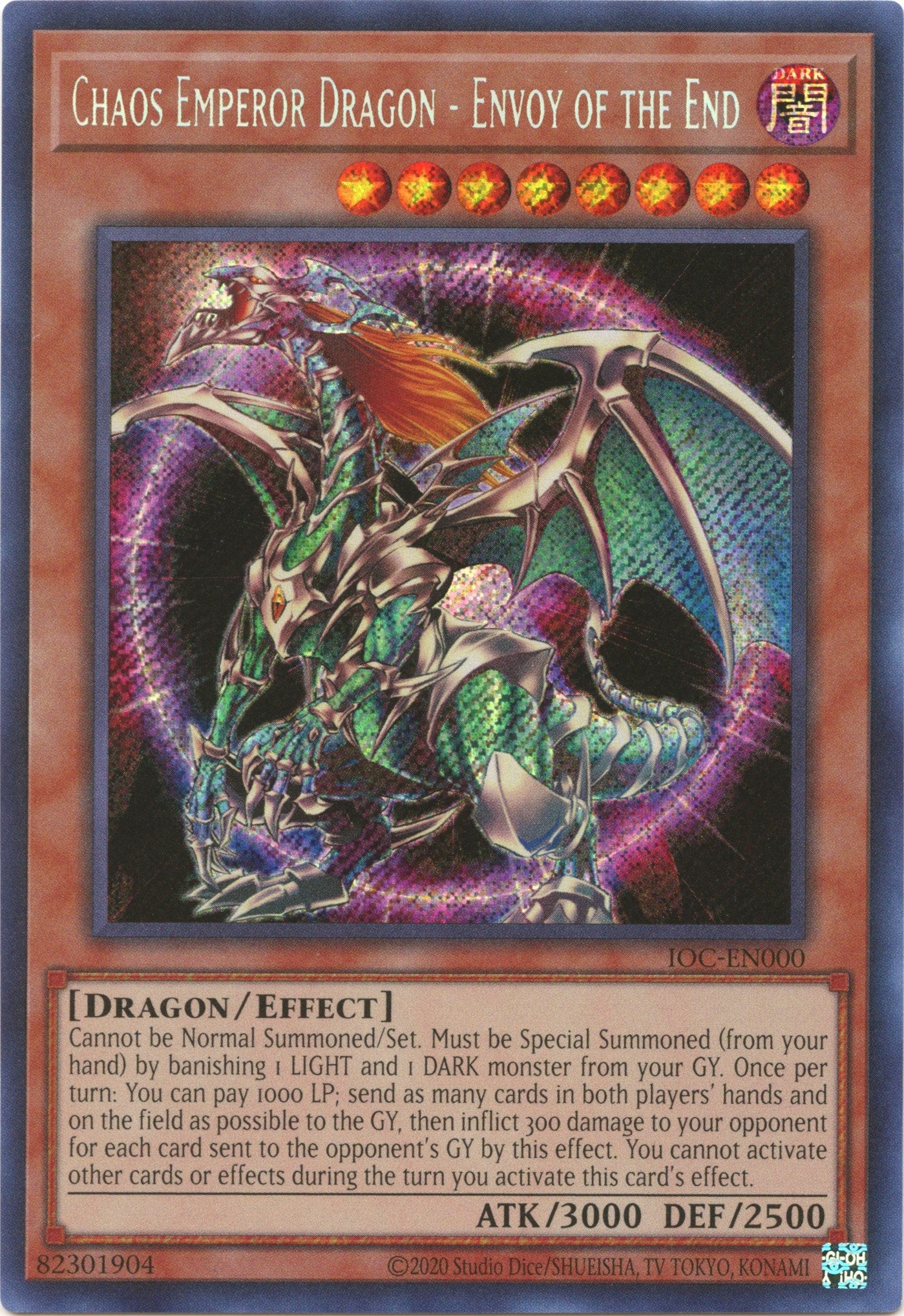 Chaos Emperor Dragon - Envoy of the End (25th Anniversary) [IOC-EN000] Secret Rare | Good Games Morley