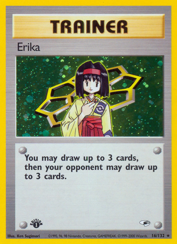 Erika (16/132) [Gym Heroes 1st Edition] | Good Games Morley