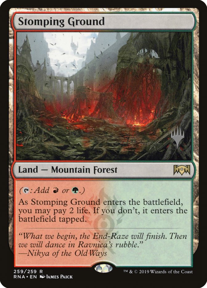 Stomping Ground (Promo Pack) [Ravnica Allegiance Promos] | Good Games Morley