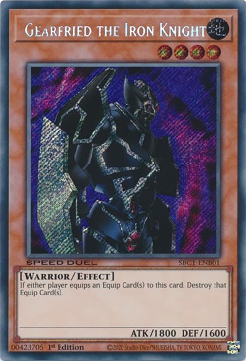 Gearfried the Iron Knight [SBC1-ENB01] Secret Rare | Good Games Morley