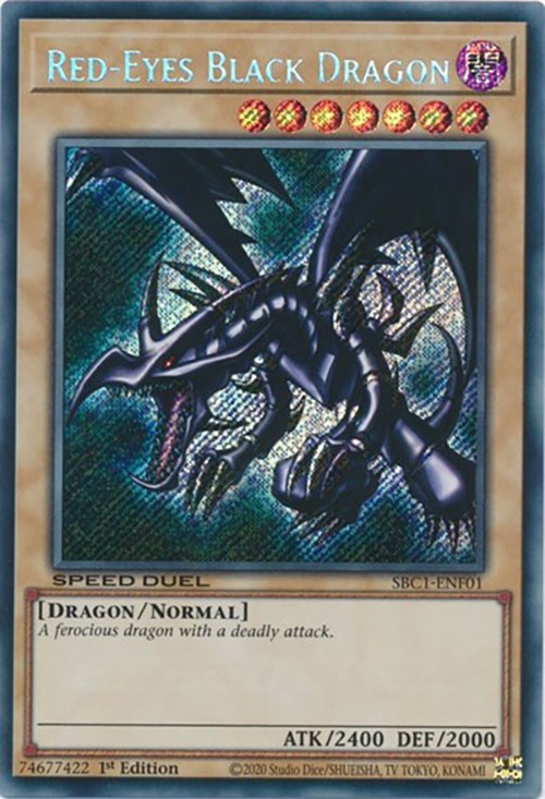 Red-Eyes Black Dragon [SBC1-ENF01] Secret Rare | Good Games Morley