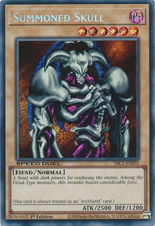 Summoned Skull [SBC1-ENI01] Secret Rare | Good Games Morley