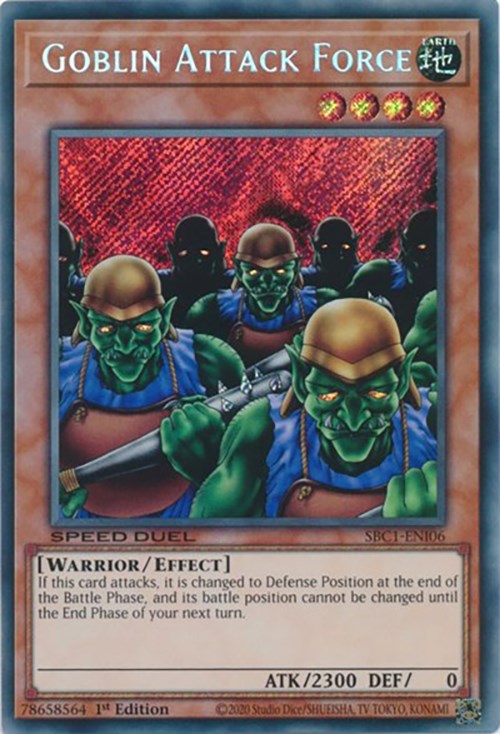 Goblin Attack Force [SBC1-ENI06] Secret Rare | Good Games Morley