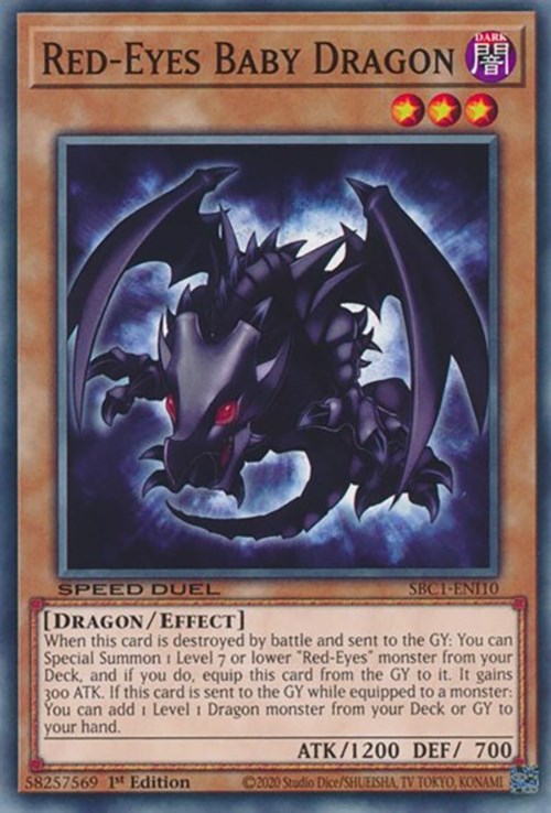 Red-Eyes Baby Dragon [SBC1-ENI10] Common | Good Games Morley