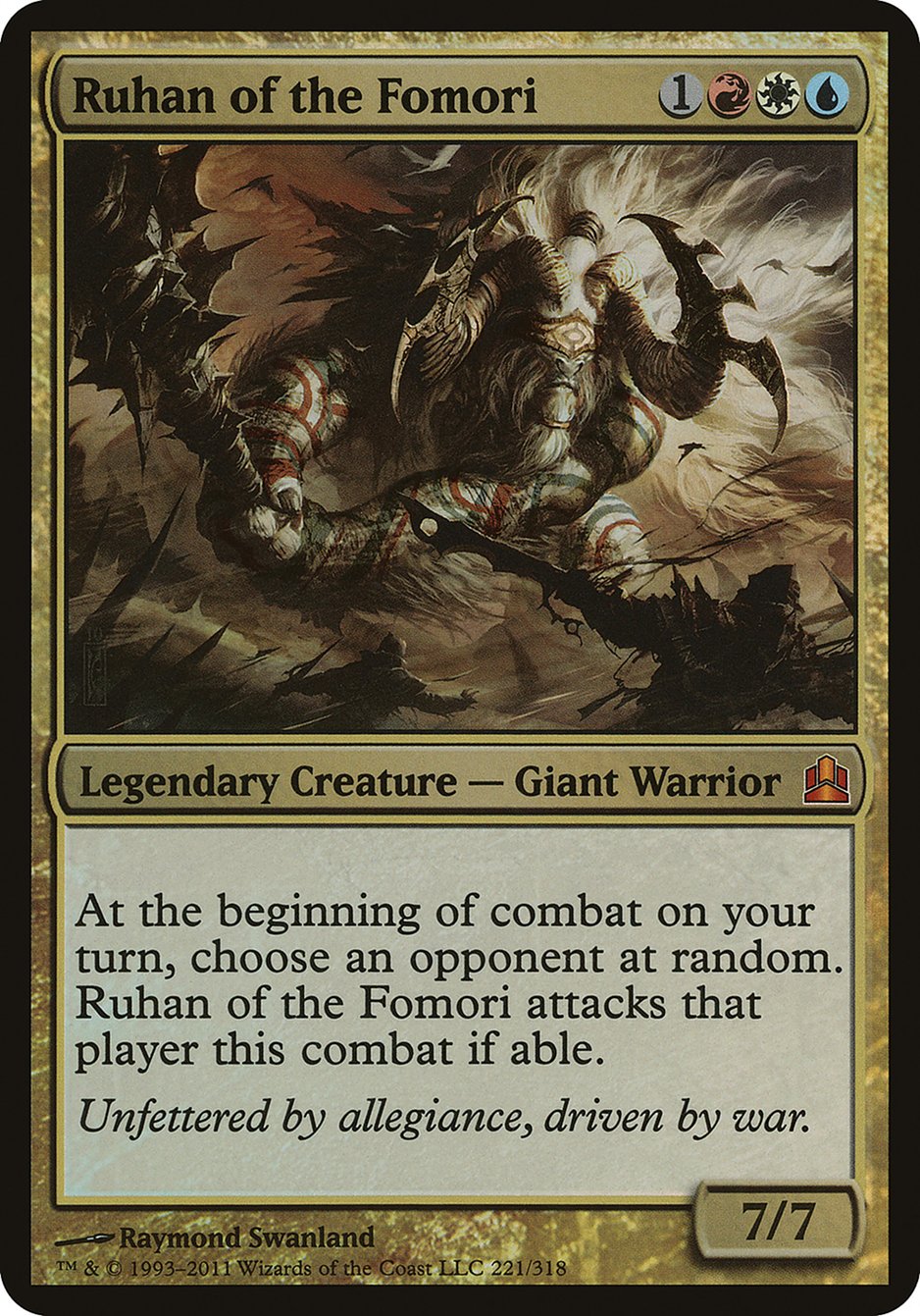 Ruhan of the Fomori (Oversized) [Commander 2011 Oversized] | Good Games Morley