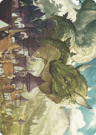 Beanstalk Wurm Art Card [Wilds of Eldraine Art Series] | Good Games Morley
