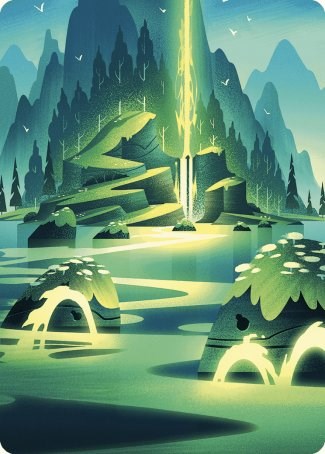 Leyline of Abundance Art Card [Wilds of Eldraine Art Series] | Good Games Morley