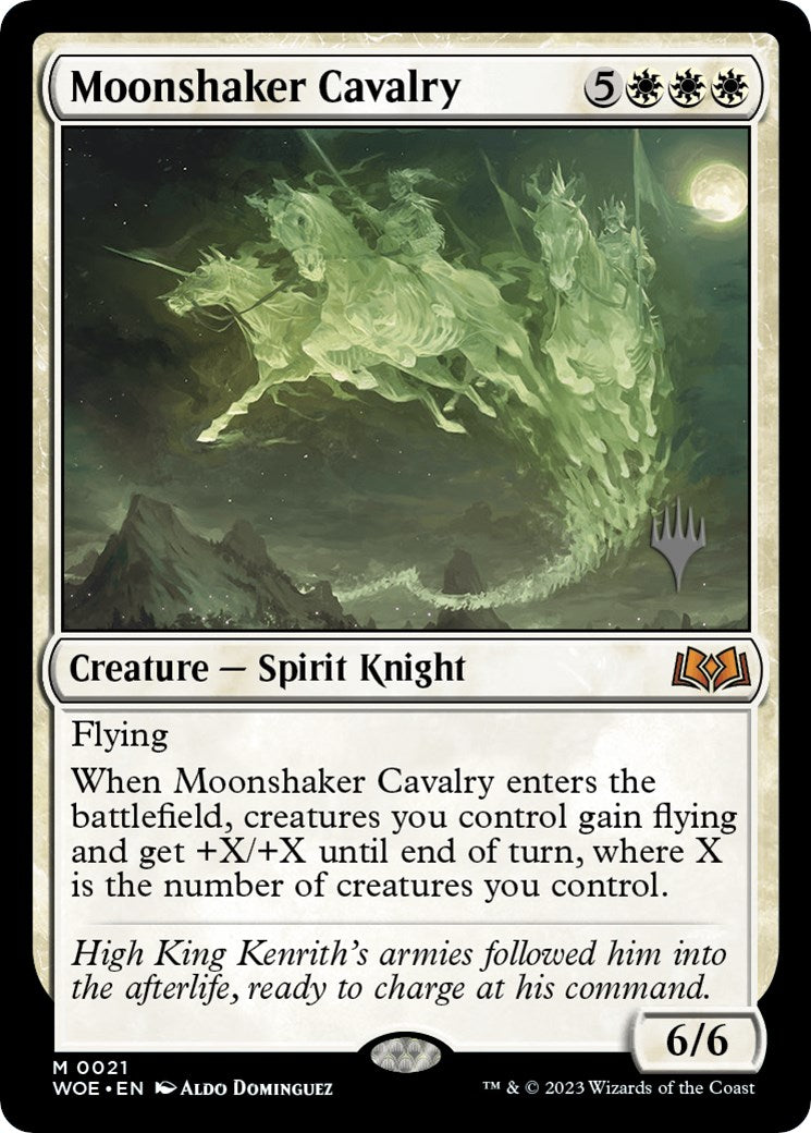 Moonshaker Cavalry (Promo Pack) [Wilds of Eldraine Promos] | Good Games Morley