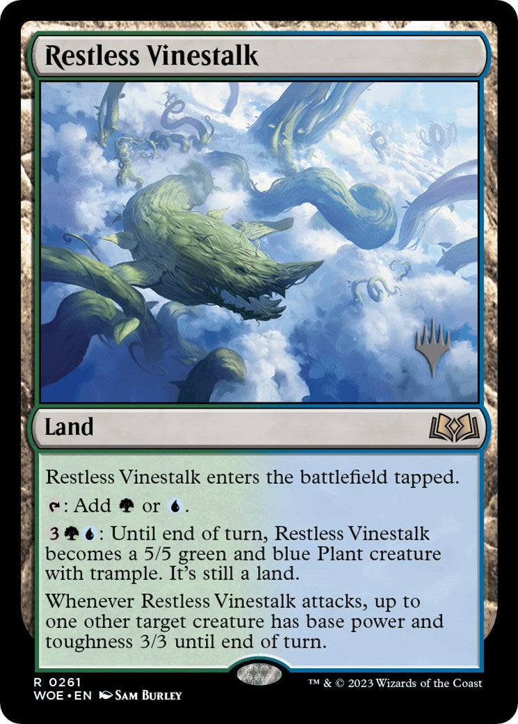 Restless Vinestalk (Promo Pack) [Wilds of Eldraine Promos] | Good Games Morley