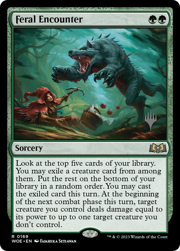 Feral Encounter (Promo Pack) [Wilds of Eldraine Promos] | Good Games Morley
