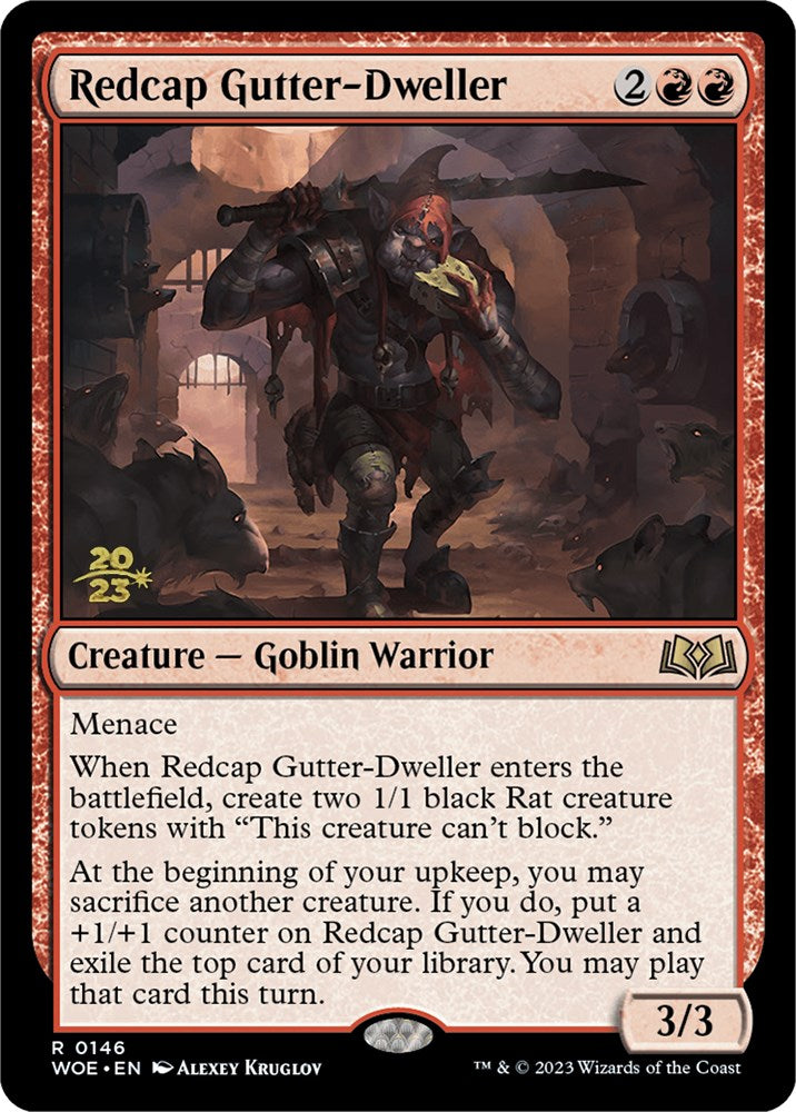 Redcap Gutter-Dweller [Wilds of Eldraine Prerelease Promos] | Good Games Morley