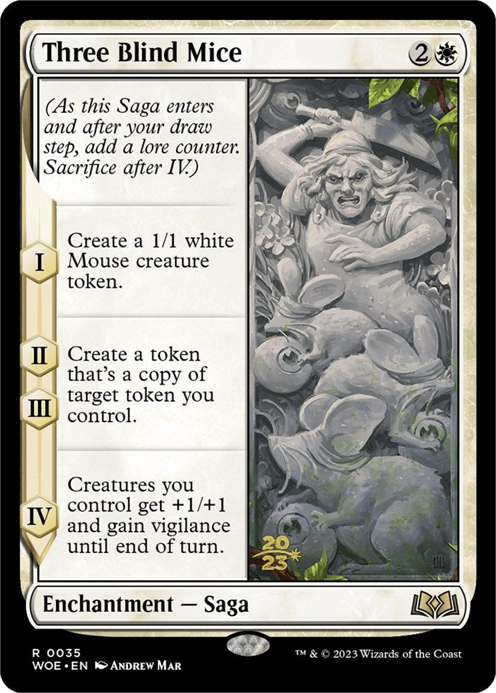 Three Blind Mice [Wilds of Eldraine Prerelease Promos] | Good Games Morley