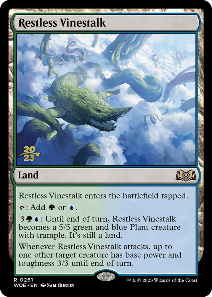 Restless Vinestalk [Wilds of Eldraine Prerelease Promos] | Good Games Morley