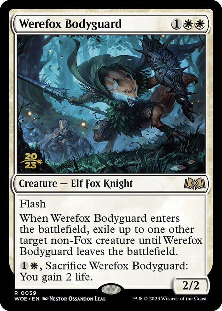 Werefox Bodyguard [Wilds of Eldraine Prerelease Promos] | Good Games Morley