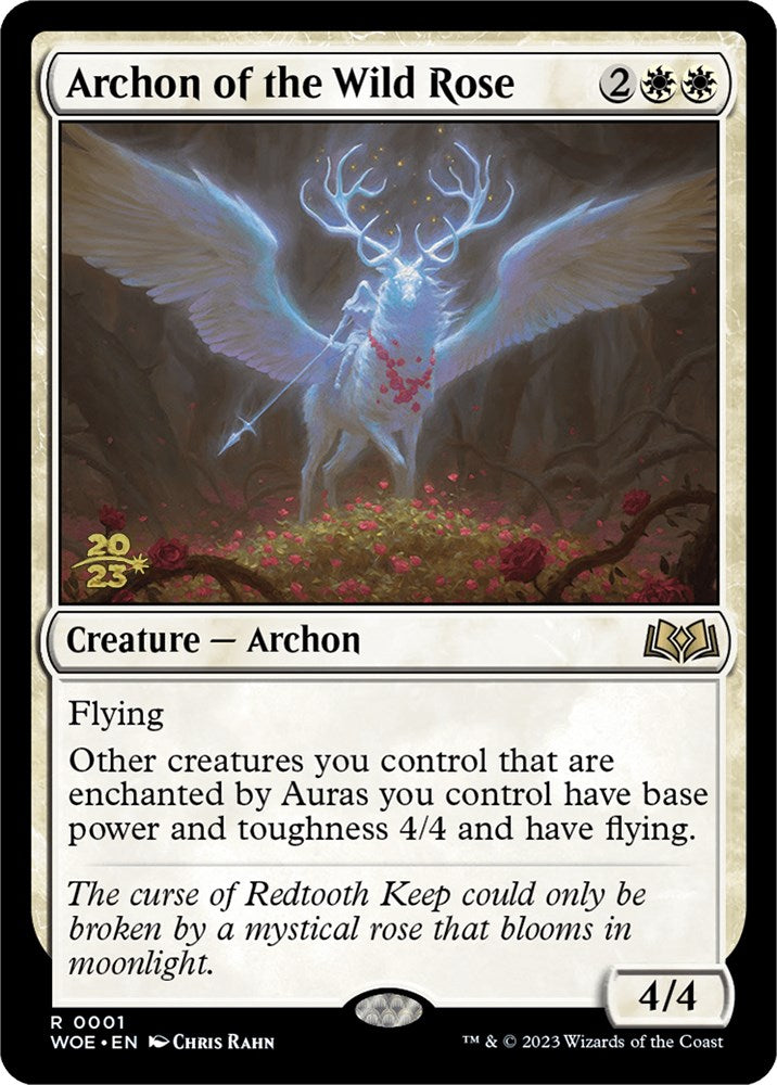 Archon of the Wild Rose [Wilds of Eldraine Prerelease Promos] | Good Games Morley