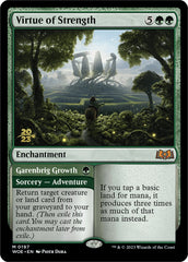 Virtue of Strength // Garenbrig Growth [Wilds of Eldraine Prerelease Promos] | Good Games Morley