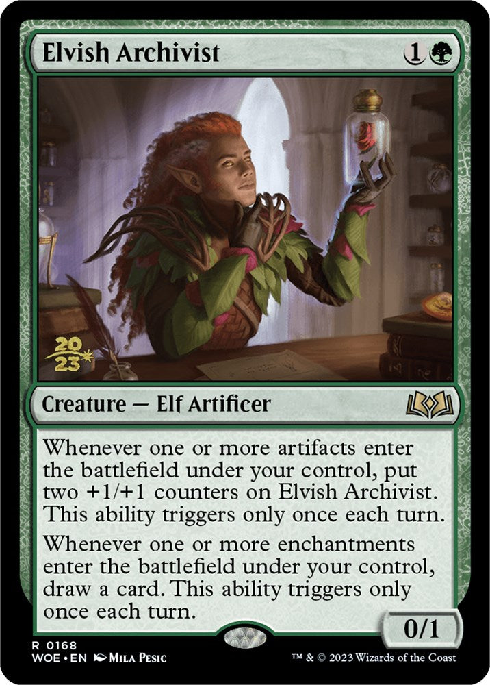 Elvish Archivist [Wilds of Eldraine Prerelease Promos] | Good Games Morley
