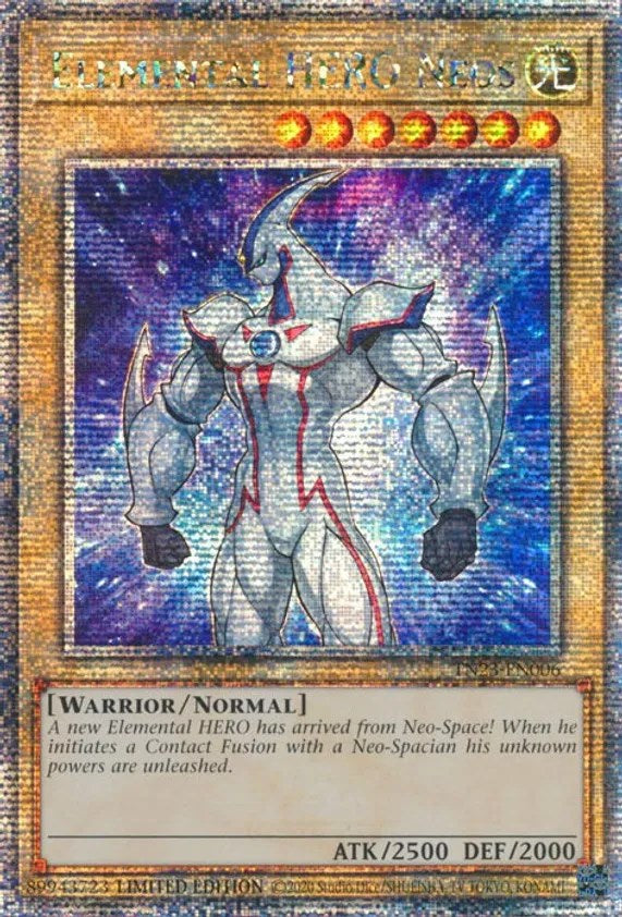 Elemental HERO Neos [TN23-EN006] Quarter Century Secret Rare | Good Games Morley