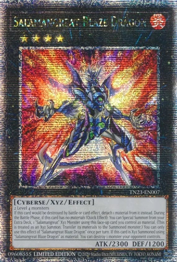 Salamangreat Blaze Dragon [TN23-EN007] Quarter Century Secret Rare | Good Games Morley