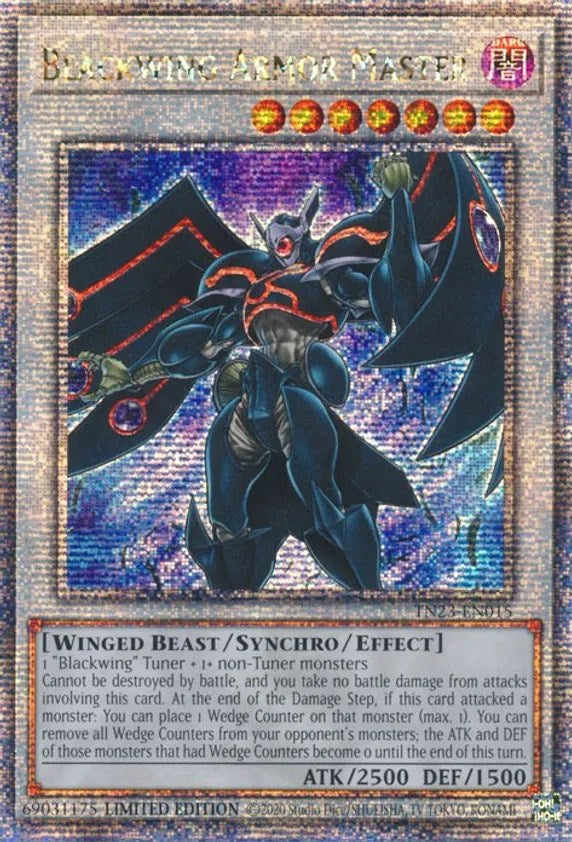 Blackwing Armor Master [TN23-EN015] Quarter Century Secret Rare | Good Games Morley