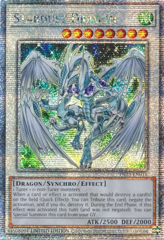 Stardust Dragon [TN23-EN016] Quarter Century Secret Rare | Good Games Morley