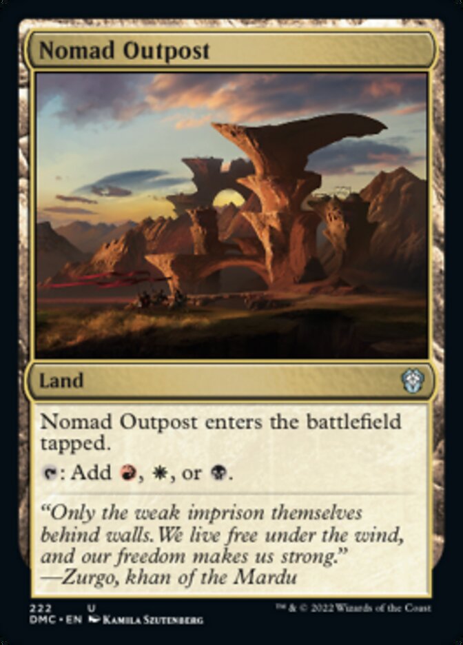 Nomad Outpost [Dominaria United Commander] | Good Games Morley