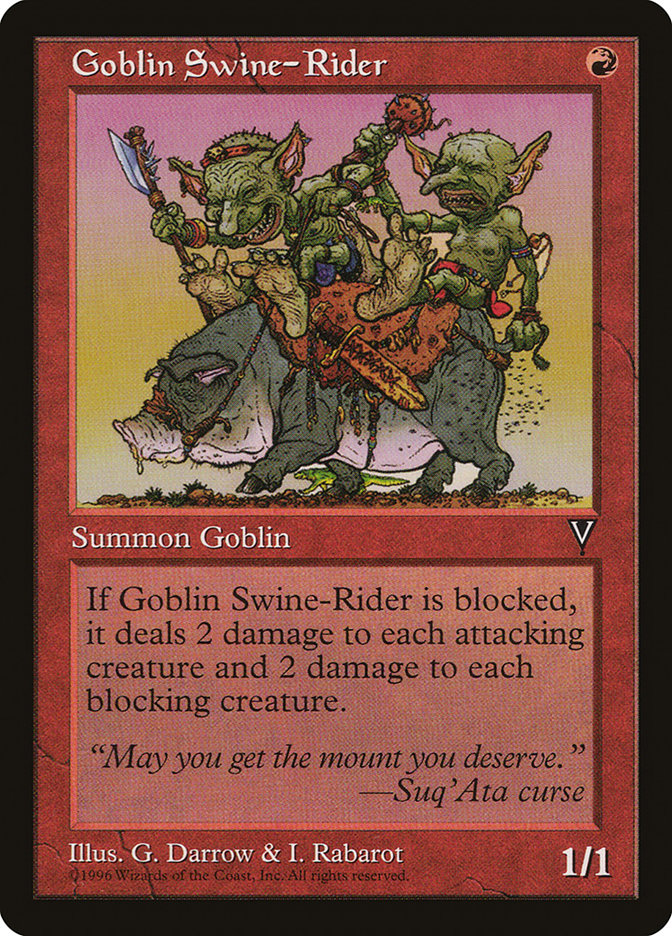 Goblin Swine-Rider [Visions] | Good Games Morley