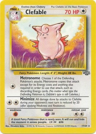 Clefable (17/64) [Jungle Unlimited] | Good Games Morley