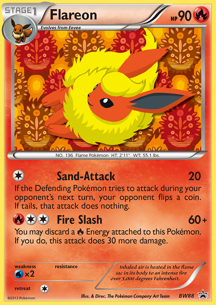 Flareon (BW88) [Black & White: Black Star Promos] | Good Games Morley