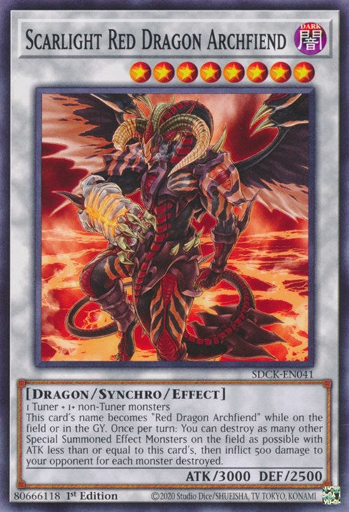 Scarlight Red Dragon Archfiend [SDCK-EN041] Common | Good Games Morley