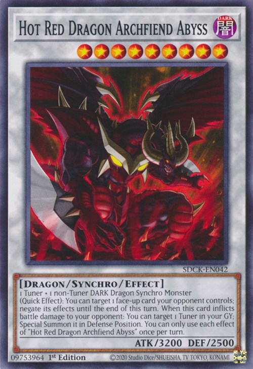 Hot Red Dragon Archfiend Abyss [SDCK-EN042] Common | Good Games Morley