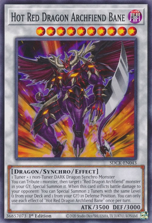 Hot Red Dragon Archfiend Bane [SDCK-EN043] Common | Good Games Morley