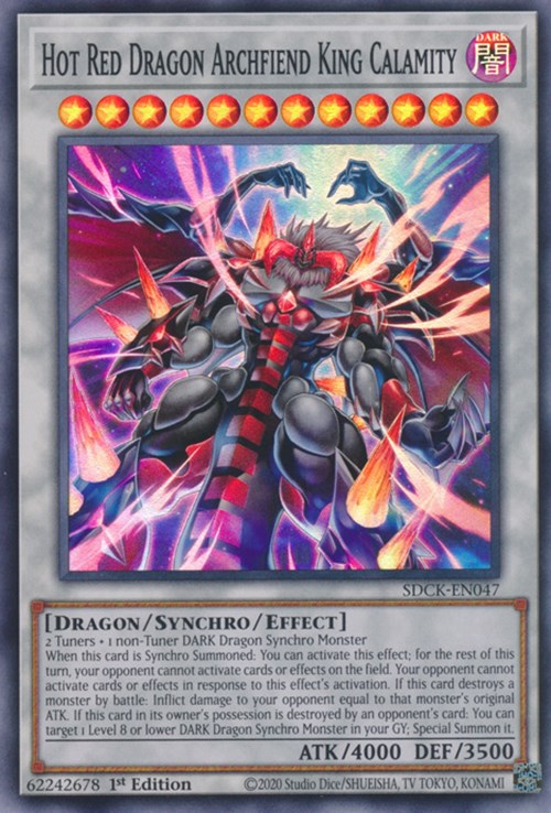 Hot Red Dragon Archfiend King Calamity [SDCK-EN047] Super Rare | Good Games Morley