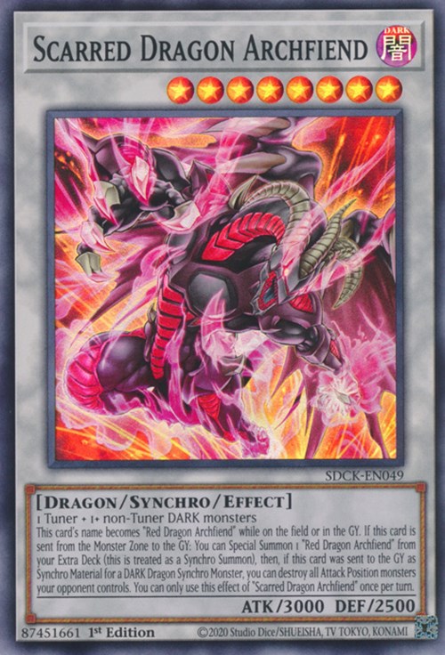 Scarred Dragon Archfiend [SDCK-EN049] Super Rare | Good Games Morley
