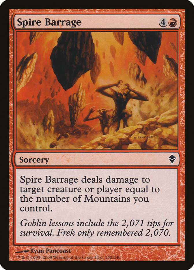 Spire Barrage [Zendikar] | Good Games Morley