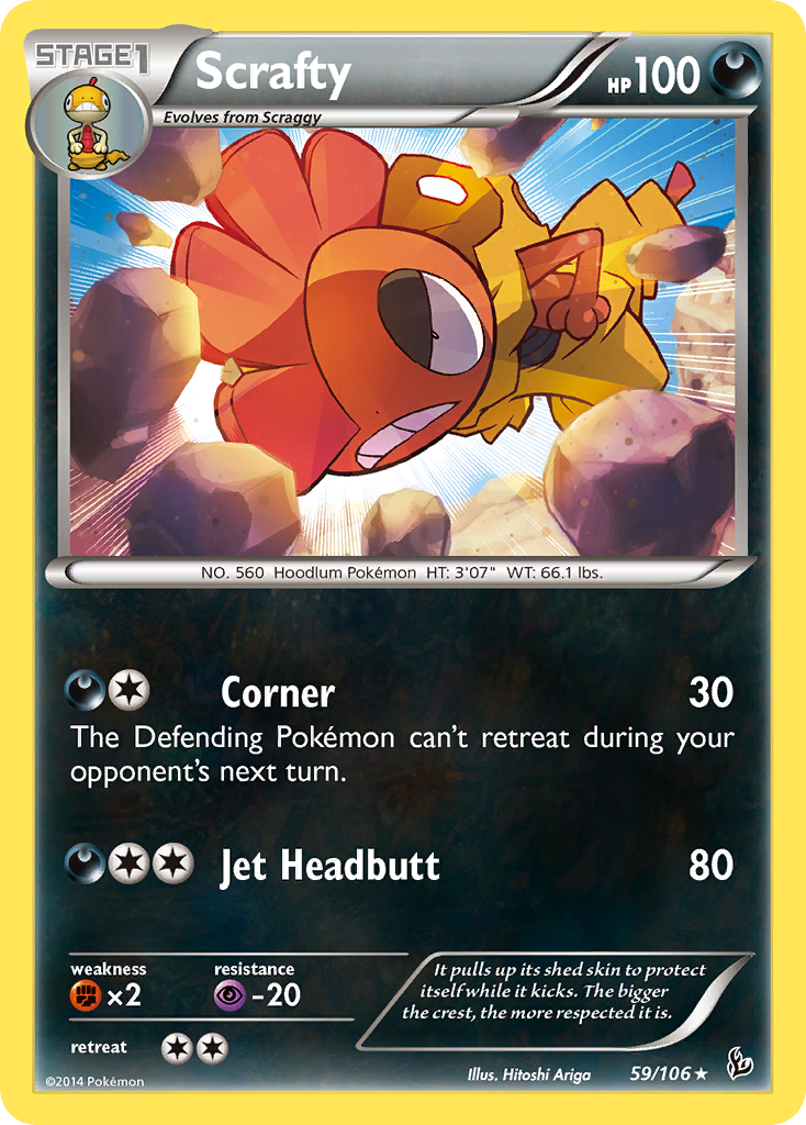 Scrafty (59/106) [XY: Flashfire] | Good Games Morley