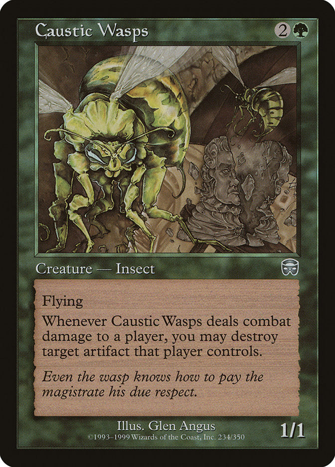 Caustic Wasps [Mercadian Masques] | Good Games Morley