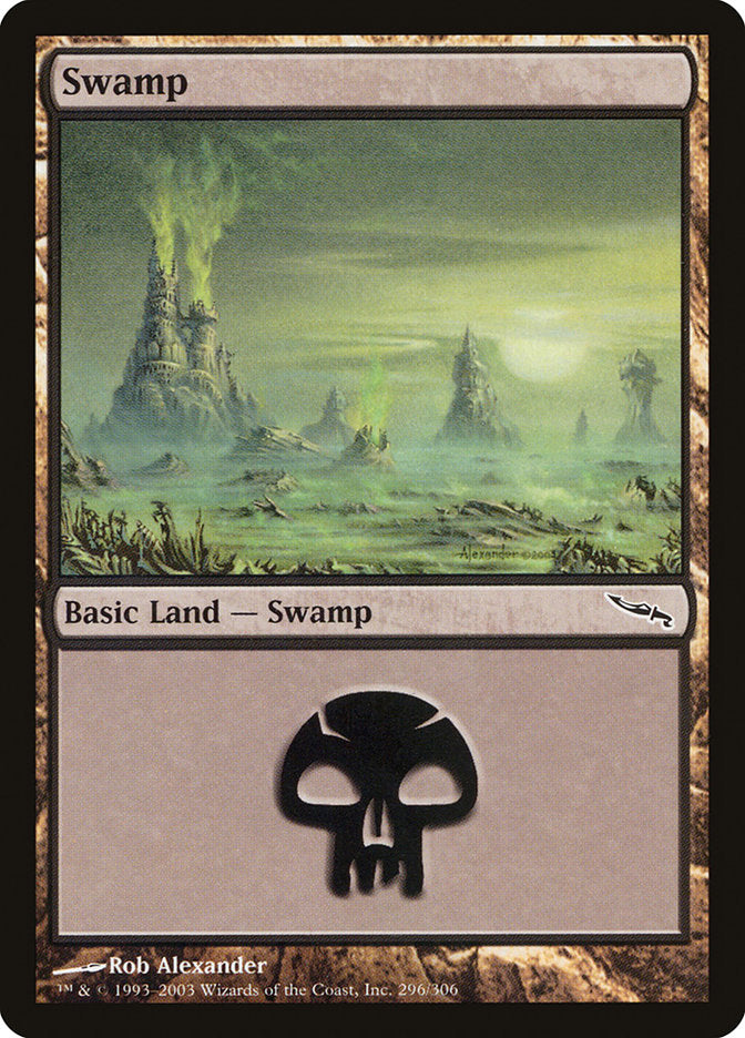 Swamp (296) [Mirrodin] | Good Games Morley